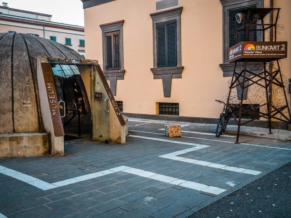 entrance of Bunk'Art 2 Museum in Tirana