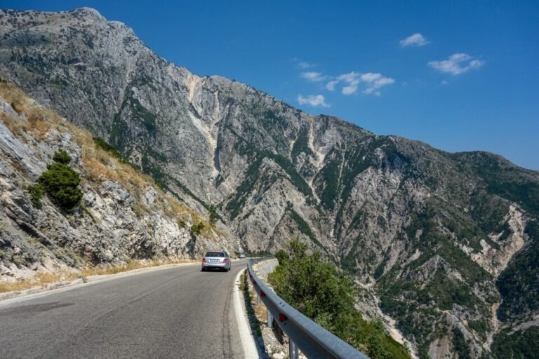 scenic road in Llogara Nationalpark
